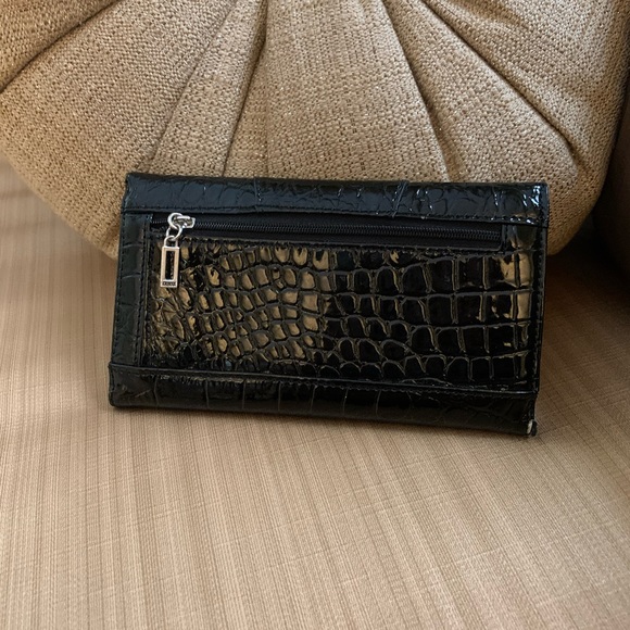 Guess Slim Trifold Croc Wallet - Picture 3 of 5
